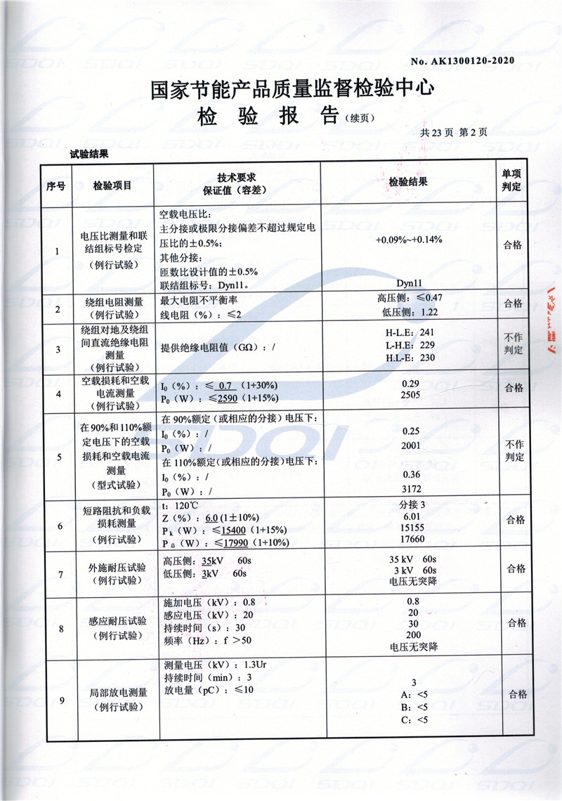高低压试验报告－SCB13-2500合格证-2_副本.jpg